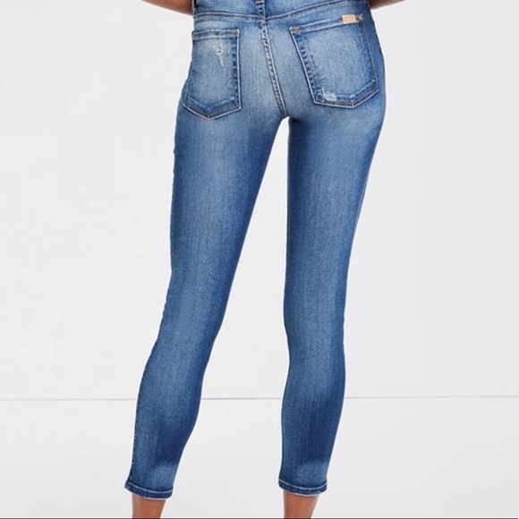 SEVEN JEANS- ANKLE SKINNY IN DISTRESSED LIGHT - Picture 3 of 10